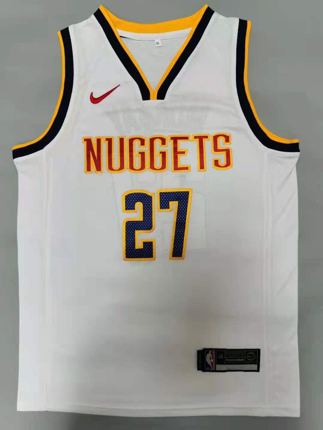 Cheap Men Denver Nuggets 27 Murray White 2021 Nike Game NBA Jersey